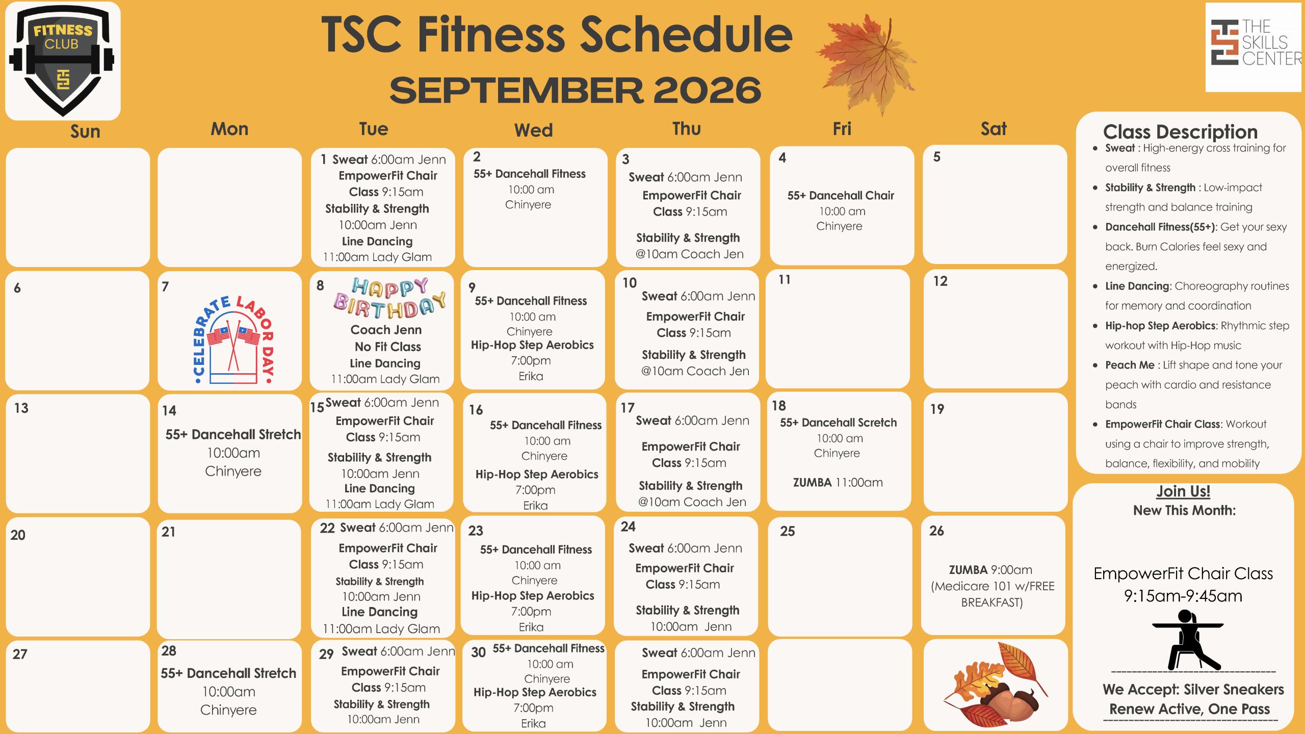 September Fitness 2026